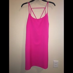 Hot Pink Geometric Dress